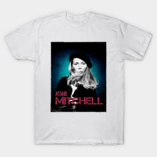 Joni Mitchell // 1970s Fan Art Design T-Shirt